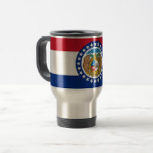 Mug de voyage avec Drapeau de l'État du Missouri - (Devant gauche)