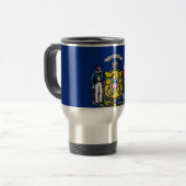 Mug de voyage avec Drapeau de l'Etat du Wisconsin (Devant gauche)