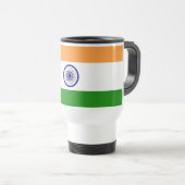 Mug de voyage avec drapeau de l'Inde (Devant droit)