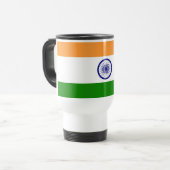 Mug de voyage avec drapeau de l'Inde (Devant gauche)
