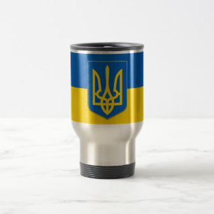 Mug de voyage avec drapeau de l'Ukraine