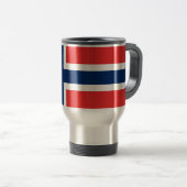 Mug de voyage avec Drapeau de Norvège (Devant droit)