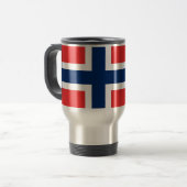 Mug de voyage avec Drapeau de Norvège (Devant gauche)