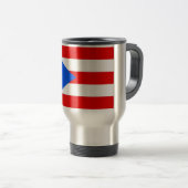 Mug de voyage avec Drapeau de Porto Rico - USA (Devant droit)