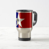 Mug de voyage avec Drapeau de San Antonio, Texas,  (Devant droit)
