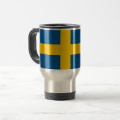 Mug de voyage avec Drapeau de Suède (Devant gauche)