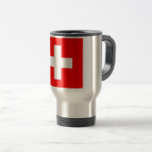 Mug de voyage avec Drapeau de Suisse (Devant droit)