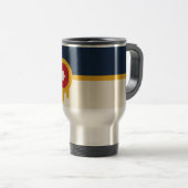 Mug de voyage avec drapeau de Tulsa, Oklahoma (Devant droit)