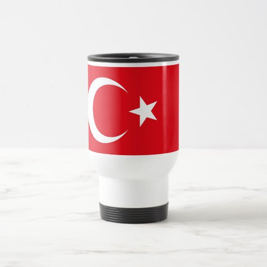 Mug de voyage avec Drapeau de Turquie (Centre)