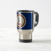 Mug de voyage avec Drapeau de Virginie Etat - USA (Devant droit)