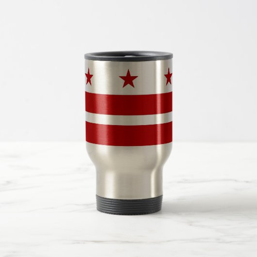 Mug de voyage avec Drapeau de Washington DC- USA (Centre)