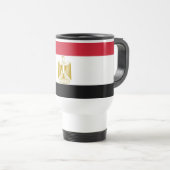 Mug de voyage avec drapeau d'Egypte (Devant droit)