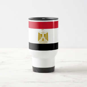 Mug de voyage avec drapeau d'Egypte