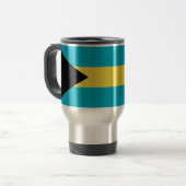 Mug de voyage avec drapeau des Bahamas (Devant gauche)