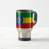 Mug de voyage avec drapeau d'Éthiopie (Devant droit)