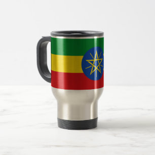 Mug de voyage avec drapeau d'Éthiopie