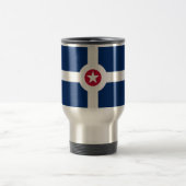 Mug de voyage avec Drapeau d'Indianapolis, USA (Centre)