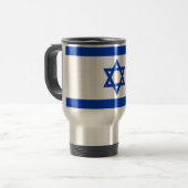 Mug de voyage avec Drapeau d'Israël (Devant gauche)