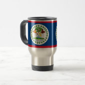 Mug de voyage avec Drapeau du Belize (Devant gauche)