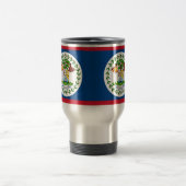 Mug de voyage avec Drapeau du Belize (Centre)