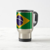 Mug de voyage avec drapeau du Brésil (Devant droit)