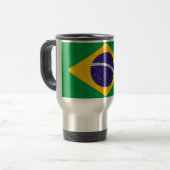 Mug de voyage avec drapeau du Brésil (Devant gauche)