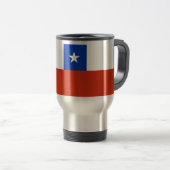 Mug de voyage avec drapeau du Chili (Devant droit)