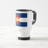Mug de voyage avec drapeau du Colorado (Devant droit)