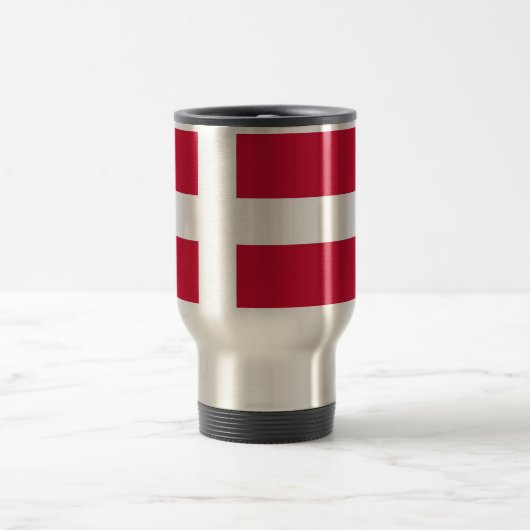 Mug de voyage avec drapeau du Danemark (Centre)