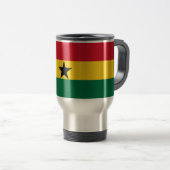 Mug de voyage avec drapeau du Ghana (Devant droit)