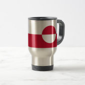Mug de voyage avec drapeau du Groenland (Devant droit)