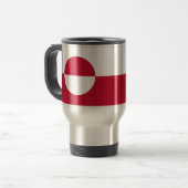 Mug de voyage avec drapeau du Groenland (Devant gauche)