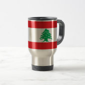 Mug de voyage avec drapeau du Liban (Devant droit)
