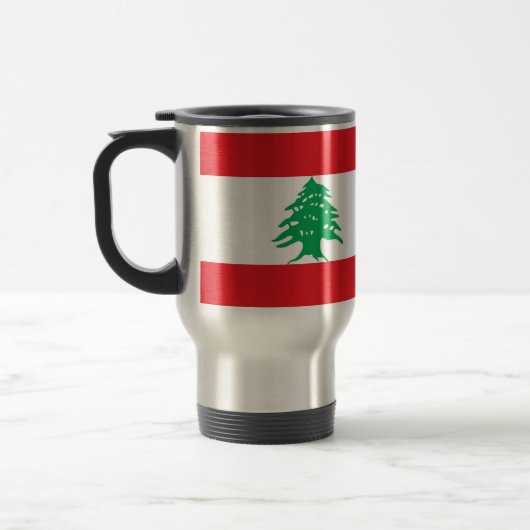 Mug de voyage avec drapeau du Liban (Gauche)