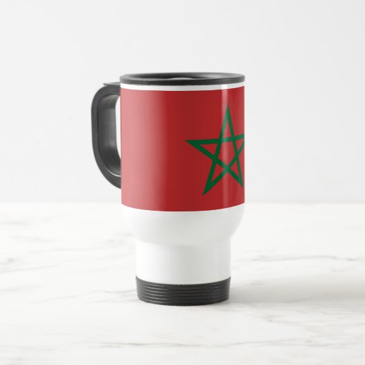 Mug de voyage avec Drapeau du Maroc (Devant gauche)
