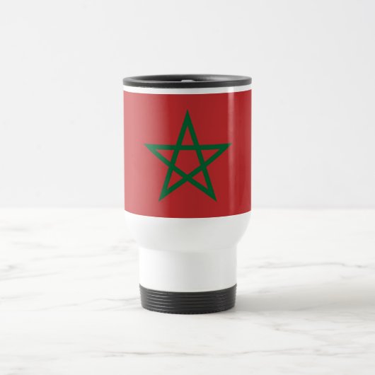 Mug de voyage avec Drapeau du Maroc (Centre)