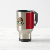 Mug de voyage avec Drapeau du Mexique (Devant droit)