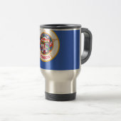 Mug de voyage avec Drapeau du Minnesota Etat - USA (Devant droit)