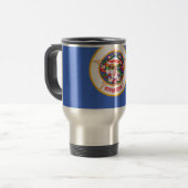 Mug de voyage avec Drapeau du Minnesota Etat - USA (Devant gauche)