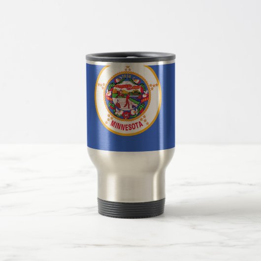 Mug de voyage avec Drapeau du Minnesota Etat - USA (Centre)