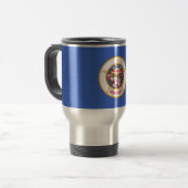 Mug de voyage avec Drapeau du Minnesota Etat - USA (Devant gauche)