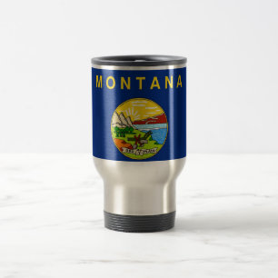 Mug de voyage avec Drapeau du Montana State - USA