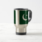 Mug de voyage avec drapeau du Pakistan (Devant droit)