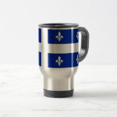 Mug de voyage avec Drapeau du Québec, Canada (Devant droit)