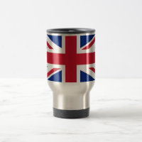 Mug de voyage avec drapeau du Royaume-Uni