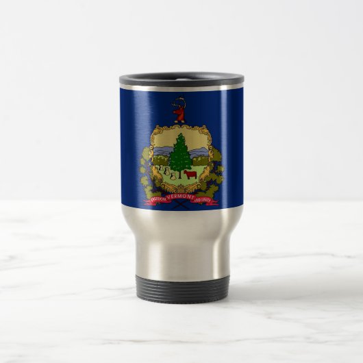 Mug de voyage avec Drapeau du Vermont State - USA (Centre)