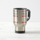 mug de voyage avec étoiles de drapeau américain en (Devant droit)