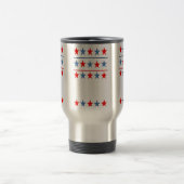 mug de voyage avec étoiles de drapeau américain en (Centre)