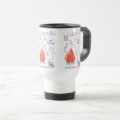 Mug De Voyage Aventure Rétro au Feu de Camp – Activité de Campin (Devant droit)