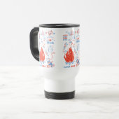 Mug De Voyage Aventure Rétro au Feu de Camp – Activité de Campin (Devant gauche)